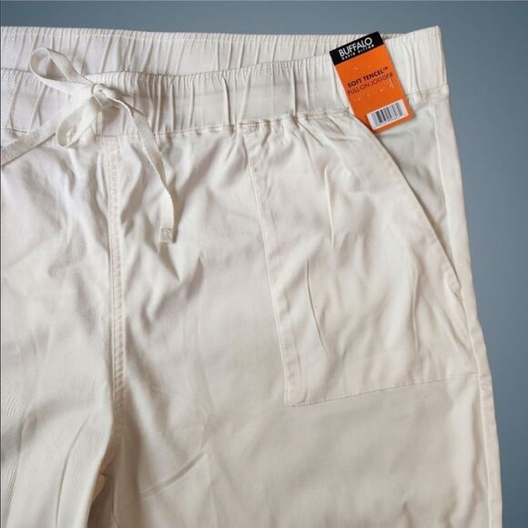 Buffalo David Bitton Women's Cream Jogger Pants Soft Pull-On Waist Plus Size XXL - Picture 6 of 11